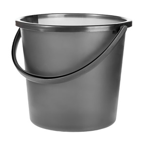 Translucent Grey Water <b>Bucket</b> 23L Large Capacity <b>With</b> <b>Lid</b> Portable For Bathroom Toilet Student Dormitory Use - Product Image 1