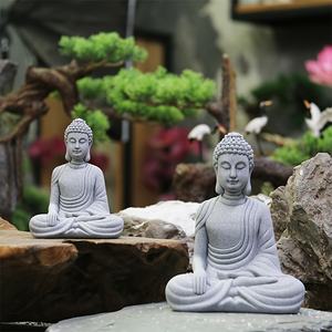 बड़े बुद्ध प्रतिमा सिलिकॉन मोल्ड, धार्मिक बुद्ध मोमबत्ती मोल्ड, सीमेंट, जिप्सम, मोल्ड, घर आंगन चाय की मेज सजावट - Product Image 4