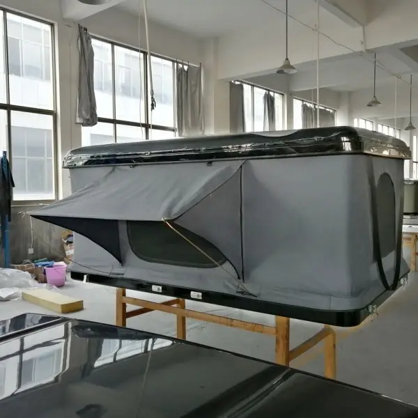 Seyahat ürünleri tuval çadır yüksek kaliteli ABS birleştirmek fiberglas sert kabuk araba çatı üst çadır
