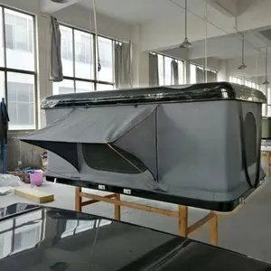 Produk Perjalanan Tenda Kanvas Kualitas Tinggi ABS Kombinasi Serat Kaca Cangkang Keras Tenda Atap Mobil