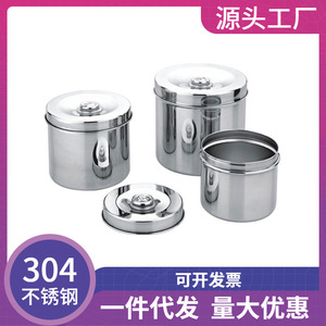 Pot en acier inoxydable Jinbokang 304 avec couvercle pour stockage médical, usage hospitalier et clinique - Product Image 5