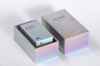 Boîte en carton rigide holographique personnalisée pour cosmétiques, usine avec 21 ans d'expérience, emballage de luxe pour fards à paupières, parfums, soins de la peau, blush
