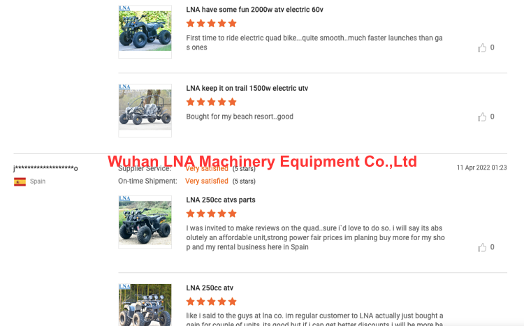 LNA more utility than sport 250cc motor atv