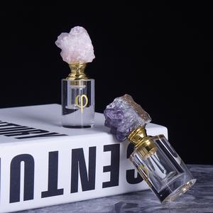 저렴한 천연 마노 로즈 쿼츠 스톤 크리스탈 향수 병 우드 오일 병 - Product Image 2