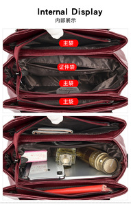 High Quality Women Bag Soft PU Leather Handbag Ladies Messenger Bag Solid Shoulder Bag - Product Image 6