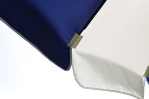 Ткань для зонтов в сине-белую полоску, для пляжных и уличных зонтов-пагод, для модных уличных зонтов - Product Image 4