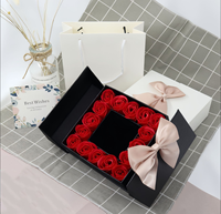 Vente en gros - Best-seller - Boîte cadeau romantique à double porte avec ruban et nœud pour la Saint-Valentin, un anniversaire de mariage