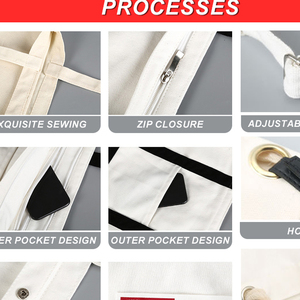 Logo kustom tas <span class=keywords><strong>Tote</strong></span> belanja katun kanvas pesta akhir pekan utilitas kapasitas besar wanita ukuran besar - Product Image 4