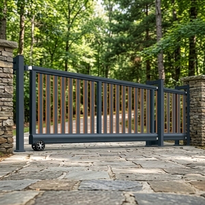 Modern Automatic Aluminum Alloy Electric Sliding Gate for Courtyard &amp; Outdoor for House Garden Villa &amp; Apartment Driveway Use - Product Image 2