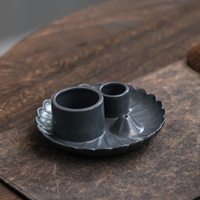 Support en céramique Wabi-Sabi japonais pour Palo Santo – Plaque de combustion rituelle multifonctionnelle pour fumigation, méditation et décoration intérieure