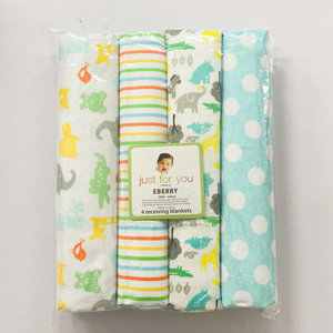 Couverture pour bébé en bambou antistatique écologique, lot de 4, 30x40 pouces, emmailloteuse pour nouveau-né, GOTS/OEKO - Product Image 5