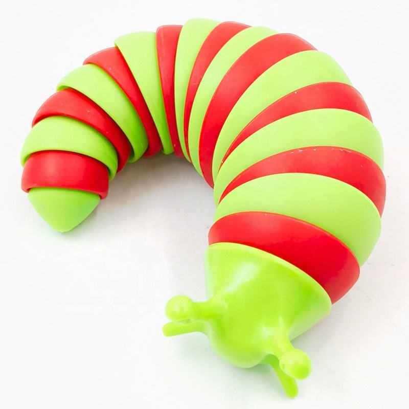 New Design Plastic Slug Decompression Caterpillar Slug Creative Simulation Puzzle Decompression Vent Snail Toy