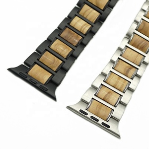 JUELONG Bamboo Metal <span class=keywords><strong>Watch</strong></span> Strap Stainless Steel 42mm 44mm <span class=keywords><strong>Watch</strong></span> Band For <span class=keywords><strong>Apple</strong></span> <span class=keywords><strong>Watch</strong></span> Series 6 <span class=keywords><strong>SE</strong></span> - Product Image 5