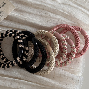 ربطات شعر مضفر أنيقة متعددة الألوان بسعر رخيص للبيع بالجملة حبل ربطة شعر مضفر أنيق ومحظور بالألوان للنساء والفتيات - Product Image 1