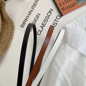 Ceinture en cuir PU personnalisée pour femmes, style d'affaires rétro décontracté, longueur large et personnalisée, conception de pari à nœud Offre Spéciale - Product Image 6