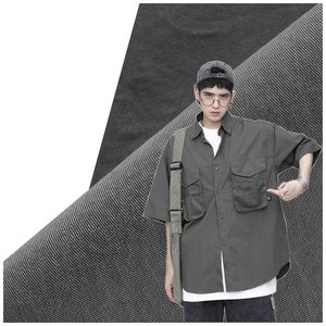 Unisex Đa Cách Sử Dụng Dệt Vải 50% Tencel 50% Cotton <span class=keywords><strong>200gsm</strong></span> 32*21 <span class=keywords><strong>Twill</strong></span> Kaki Cho Quần Áo Sơ Mi - Product Image 4