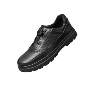 Mocassins en cuir à bout rond, semelle en caoutchouc, semelle intermédiaire en EVA, antidérapants, style britannique, chaussures pour hommes d'hiver - Product Image 5