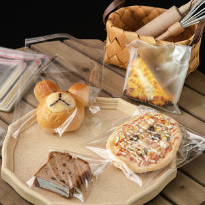 Custom Size Accepted Square Bottom Bread Transparent Clear Biscuit Strawberry Custom Flat Opp Plastic Food Packing <b>Bag</b> - Product Image 3