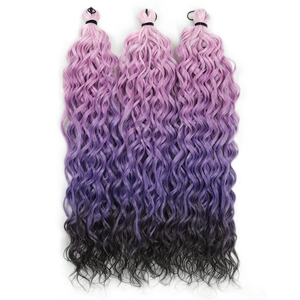 Capelli Sintetici Afro Ricci Onda Profonda Oceanica per Trecce, <span class=keywords><strong>Extension</strong></span> <span class=keywords><strong>Colorate</strong></span> Twist Acqua per Uncinetto per Donne - Product Image 4