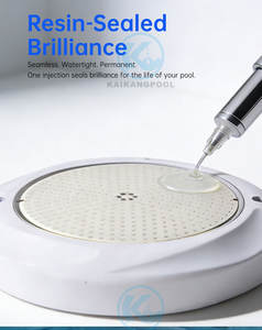 معدات حمام سباحة مقاومة للماء IP68 ، حوض سباحة بجهاز تحكم عن بعد بضوء Led - Product Image 3