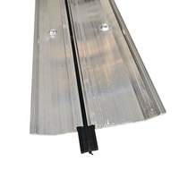 Plaque de seuil de porte moderne en aluminium ATP-006, protection contre le bruit et les intempéries, installation par vis pour portes d'appartement
