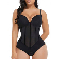 Etiqueta privada personalizada Control de barriga de cuerpo completo Levantador de glúteos Bbl Fajas Colombianas Shaper para mujeres con ganchos Prong