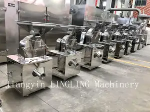 Fruit Grinding Machine GQXW Dry Fruit Vegetable Leaf Sugar Powder Micron Superfine Pin Blade Hammer Mill Grinder Crusher Grinding Machine