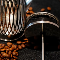 Outils manuels pour café et thé, presse française 800 ml, cafetière en verre borosilicate avec piston en acier inoxydable