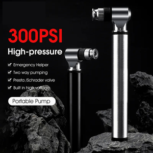 Portable Mini 300 Psi Haute Pression Main Vélo Gonfleur Lumière Vélo De Route <span class=keywords><strong>VTT</strong></span> Pompes À Air avec Type De <span class=keywords><strong>Valve</strong></span> Schrader - Product Image 2