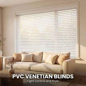 Persianas Verticales de PVC de 50 mm, Sistema de Cordón Pintado a Color, Control de Reflejos Integrado, Bloqueo de Rayos UV, Ecológicas, Duraderas, Ancho y Altura Personalizables - Product Image 1
