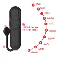 Vibrateur clitoridien rechargeable en silicone, mini-vibrateur à balles à 10 fréquences pour femmes, très vendu