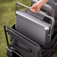410 acier inoxydable extérieur pliant valise gril Portable charbon de bois Barbecue gril mallette extérieur barbecue gril charbon de bois et gaz