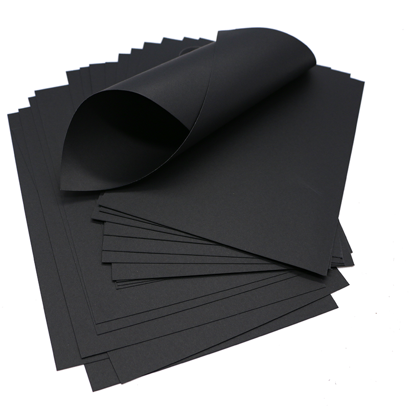 Manufacturer Black Paper Board Laminated Black Cardboard 300gsm Black Cardboard