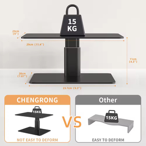 Nuovo Supporto Universale Staccabile per Monitor da Scrivania in Alluminio Regolabile in Altezza per TV, PC e Laptop - Product Image 5