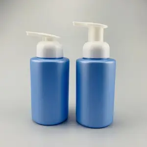 Ombro liso 280ml azul PE espuma plástica bomba garrafa Sabão Bombas Garrafa