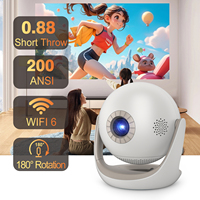 Mini Proyector LCD 2025, 200ANSI, 720p, LED, Portátil, Enfoque Automático, Android 9, de Bolsillo, Compatible con 4K, WiFi6 para 5.4