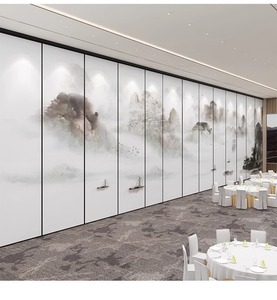 办公酒店会议中心折叠式可移动空间隔断可操作屏风墙隔音滑动室隔断 - Product Image 5