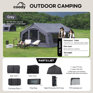 Bán buôn lều coody 13.68 mét vuông chất lượng cao <span class=keywords><strong>Inflatable</strong></span> cắm trại Lều coody 13.68 <span class=keywords><strong>Inflatable</strong></span> lều - Product Image 3