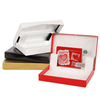 Personnalisé noir luxe affaires VIP adhésion bande de crédit carte papier emballage coffrets cadeaux