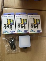 Lampu fotografi Video Led RGB Mini, lampu saku dengan penjepit dapat diatur untuk kamera Dslr