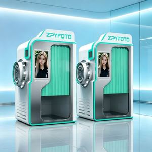 Cabina de Fotos de Autoservicio ZPYFOTO, Máquina Expendedora de Impresión Instantánea de Fotos, Kiosco de Selfies Comercial que Funciona con Monedas - Product Image 5