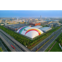 Dôme gonflable à membrane large pour salle de sport, idéal pour les entraînements de tennis et de basketball en intérieur