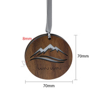 Diffuseur d'air frais personnalisé en forme d'arbre, design rond évidé, pour voiture et placard, pendentif suspendu pour voiture