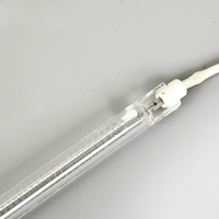 Chauffage tubulaire en quartz de silice fondue 400W, haute température, écologique pour applications industrielles radiantes