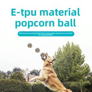 Katı kauçuk ETPU köpek oyuncak top Bite dayanıklı Molar yavru oyuncak çevre dostu Pet eğitim aracı için Golden Retriever - Product Image 2