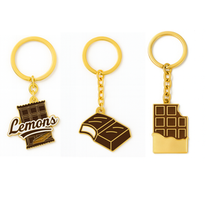 Llavero en forma de chocolate de tendencia Llavero de caramelo Llavero de chocolate personalizado Proveedor de fábrica OEM - Product Image 1