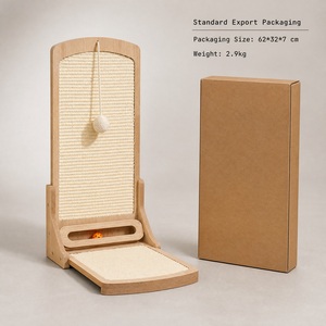 <span class=keywords><strong>Griffoir</strong></span> pour <span class=keywords><strong>chat</strong></span> en sisal en forme de L OEM/ODM avec lit intégré, placage de bois personnalisé et marquage pour les marques mondiales d'articles pour animaux de compagnie. - Product Image 6