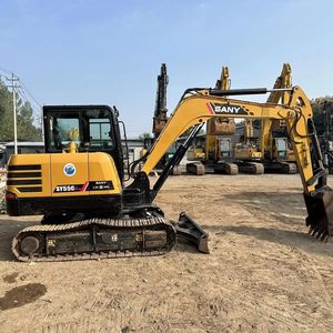 Excavatrice chinoise d'occasion SANY SY55 6 tonnes, 95% neuve, moteur agricole, boîte de vitesses, pompe de terrassement, roulement, certifiée EPA CE - Product Image 3