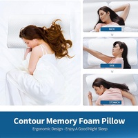 Oreiller en mousse à mémoire de forme réglable à 3 couches pour les cervicales de taille personnalisée