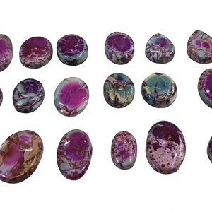 HARI OM CREATIONS Jaspe Imperial Natural Bio Color, Cabujón de Corte Ovalado de 10-40mm, Venta al por Mayor desde Rajasthan para la Fabricación de Joyas - Product Image 1